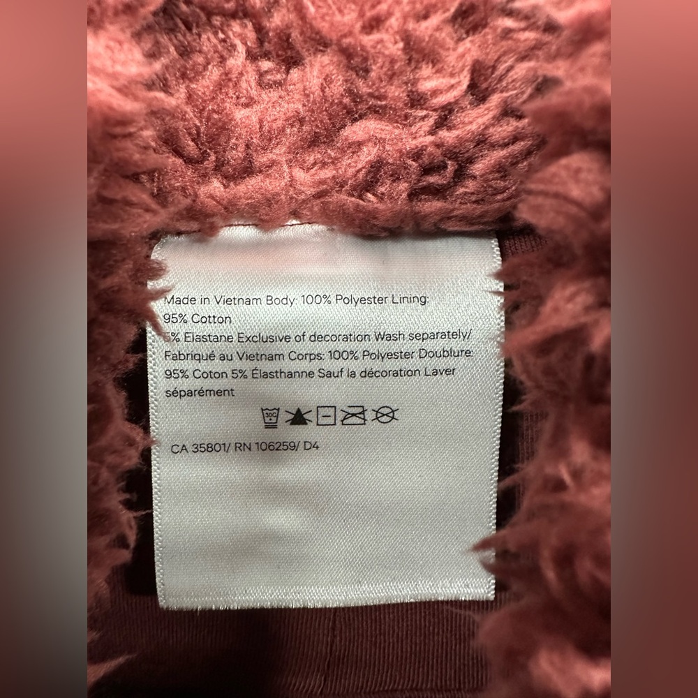 Lululemon Warmth Restore Sherpa Pullover Cowlneck Sweater Savannah Red Size XS/S - Picture 7 of 7
